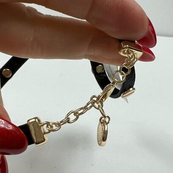 French Connection Leather double Wrap Bracelet NWT - Picture 6 of 6